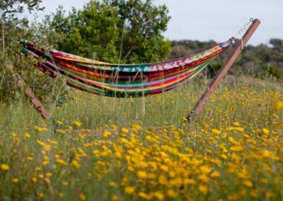 Hangmat bij de safaritent