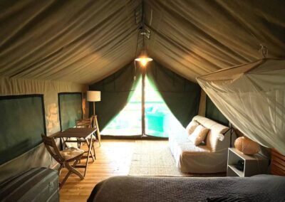 Interior safaritent Portugal Nature Lodge